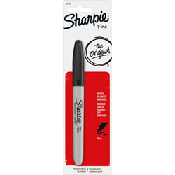 Sharpie® Permanent Marker, Fine Point, 1/CD, Black
