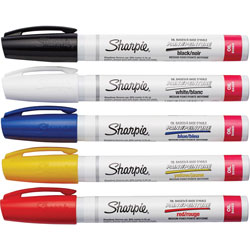 Sharpie® Oil-Based Paint Marker, Medium Point, 5/PK, Assorted