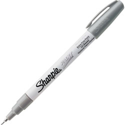 Sharpie® Paint Markers, Oil Base, Extra Fine, Metallic Silver
