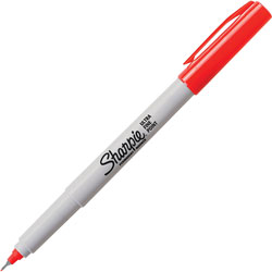 Sharpie® Permanent Marker, Ultra-Fine, Red