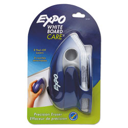 Expo® Dry Erase Precision Point Eraser w/Replaceable Pad, Felt, 7 3/5 X 3 2/5 X 3 3/5