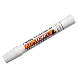 Sharpie® Mean StreakMarking Stick, Broad Chisel Tip, White