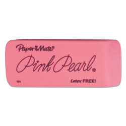 Papermate® Pink Pearl Eraser, Rectangular, Large, Elastomer, 12/Box (PAP70521)