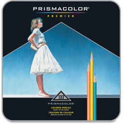 Prismacolor Premier Colored Pencil, 0.7 mm, 2B (#1), Assorted Lead/Barrel Colors, 132/Pack