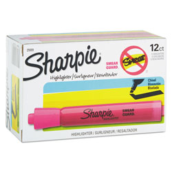 Sharpie® Tank Style Highlighters, Chisel Tip, Pink, Dozen