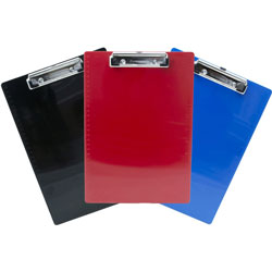 Saunders Recycled Plastic Clipboard - 0.50 in Clip Capacity - 8 1/2 in x 11 in - Low Profile - Plastic - Multi - 3 / Pack