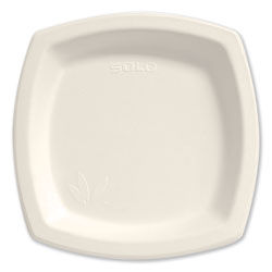Solo Bare Eco-Forward Dinnerware, 8 3/10 in Plate, Ivory, 125/Pack