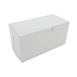 SCT Non-Window Bakery Box, 8w x 4d x 4h, White, 250/Carton