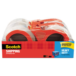 Scotch™ 3850 Heavy-Duty Packaging Tape with Dispenser, 3" Core, 1.88" x 54.6 yds, Clear, 4/Pack (MMM38504RD)