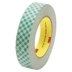 Scotch™ Double-Coated Tissue Tape, 3 in Core, 1 in x 36 yds, White