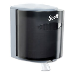 Scott® Roll Control Center Pull Towel Dispenser, 10 3/10w x9 3/10 x11 9/10h, Smoke/Gray (KIM09989)