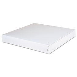 SCT Paperboard Pizza Boxes,14 x 14 x 1 7/8, White, 100/Carton