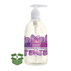 Seventh Generation Natural Hand Wash, Lavender Flower & Mint, 12 oz Pump Bottle, 8 Bottles per Case