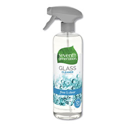 Seventh Generation Natural Glass and Surface Cleaner, Free and Clear Unscented, 23 oz Bottle