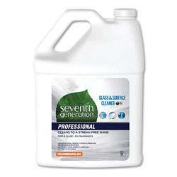 Seventh Generation Professional Glass and Surface Cleaner, Free & Clear Unscented, 1 gal Bottle