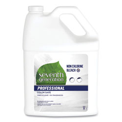 Seventh Generation Professional Non Chlorine Bleach, Free and Clear, 1 gal Bottle, 2/Carton