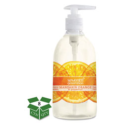 Seventh Generation Natural Hand Wash, Mandarin Orange & Grapefruit, 12 oz Pump Bottle, 8 Bottles per Case