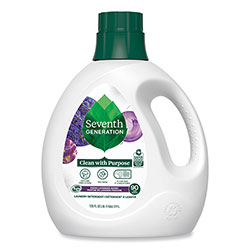Seventh Generation Natural Liquid Laundry Detergent, Fresh Lavender, 135 oz Bottle, 4/Carton