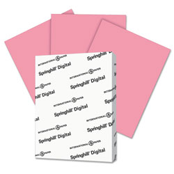 Springhill Digital Index Color Card Stock, 110lb, 8.5 x 11, Cherry, 250/Pack