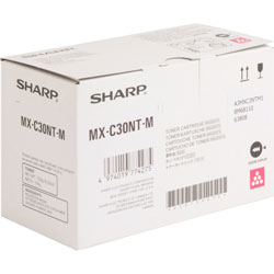 Sharp Toner Cartridge for MX-C300, 6000 Page Yield, Magenta