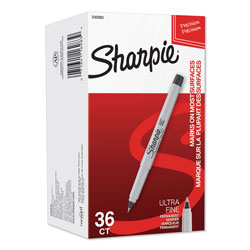 Sharpie® Extra Fine Tip Permanent Marker, Black, 36/Pack