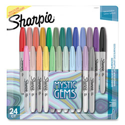 Sharpie® Mystic Gems Markers, Fine Bullet Tip, Assorted, 24/Pack (SAN2136727)
