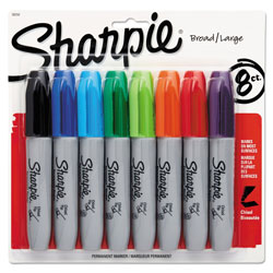Sharpie® Permanent Markers, Chisel Tip, Assorted (SAN38250PP)