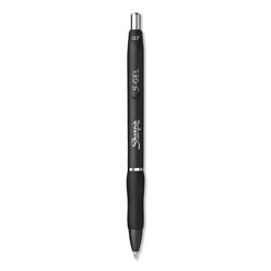 Sharpie® S-Gel Retractable Gel Pen, Medium 0.7 mm, Black Ink, Black Barrel, Dozen (SAN2096159)