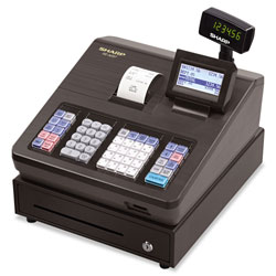 Sharp XE Series Electronic Cash Register, Thermal Printer, 2500 Lookup, 25 Clerks, LCD