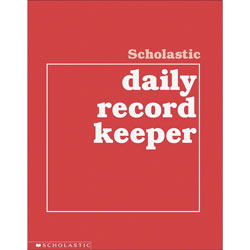 Scholastic Grades K-6 Daily Record Keeper, Letter, 8 1/2 in x 11 in Sheet Size, Red