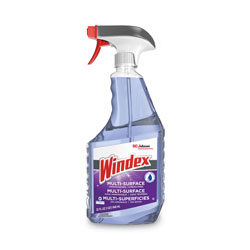 Windex Non-Ammoniated Glass/Multi Surface Cleaner, Fresh Scent, 32 oz Bottle, 8/Carton