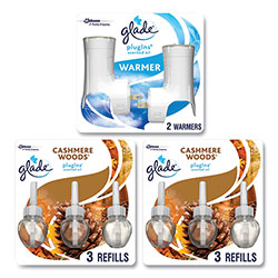 Glade Plugin Scented Oil, Cashmere Woods, 0.67 oz, 2 Warmers and 6 Refills/Pack