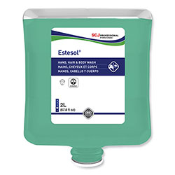 SC Johnson Professional® Estesol Hand, Hair and Body Cleaner, Rainforest Scent, 2 L Cartridge Refill, 4/Carton
