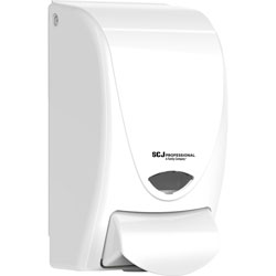 Iconex Proline Curve Manual Dispenser, Manual, 1.06 quart Capacity, Durable, Antimicrobial, Anti-bacterial, White, 1Each