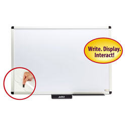 Smead Justick by Smead Dry-Erase Board with Frame, 36 in x 24 in, White