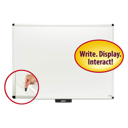 Smead Justick by Smead Dry-Erase Board with Frame, 48 in x 36 in, White