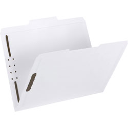 Smead Folders, 2 Fasteners, 1/3 Ast Tab Cut, Letter, 50/Bx, White