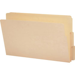Smead Heavyweight Manila End Tab Folders, 9 in Front, 1/3-Cut Tabs, Legal Size, 100/Box