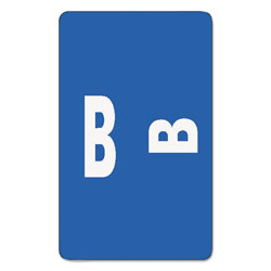 Smead AlphaZ Color-Coded Second Letter Alphabetical Labels, B, 1 x 1.63, Dark Blue, 10/Sheet, 10 Sheets/Pack (SMD67172)