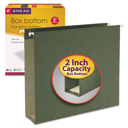Smead Box Bottom Hanging File Folders, Letter Size, Standard Green, 25/Box (SMD64259)