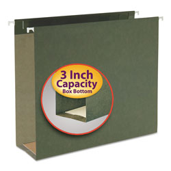 Smead Box Bottom Hanging File Folders, Letter Size, Standard Green, 25/Box (SMD64279)