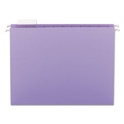 Smead Colored Hanging File Folders, Letter Size, 1/5-Cut Tab, Lavender, 25/Box (SMD64064)