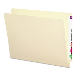 Smead End Tab Folders with Antimicrobial Product Protection, Straight Tab, Letter Size, Manila, 100/Box (SMD24113)