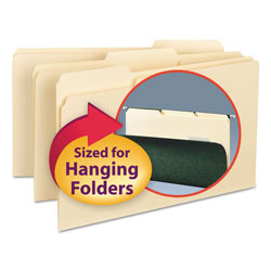 Smead Interior File Folders, 1/3-Cut Tabs, Legal Size, Manila, 100/Box (SMD15230)