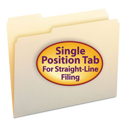 Smead Manila File Folders, 1/3-Cut Tabs, Left Position, Letter Size, 100/Box (SMD10331)