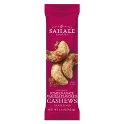 Sahale Snacks Glazed Mixes, Cashew Pom Vanilla, 1.5 oz, 18/Carton
