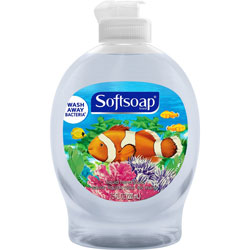 Softsoap Aquarium Hand Soap, Fresh Scent, 7.5 fl oz (221.8 mL), Flip Top Bottle Dispenser, 6/Carton