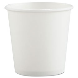 Solo Polycoated Hot Paper Cups, 4 oz, White
