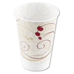 Solo Waxed Paper Cold Cups, 7 oz, Symphony Design