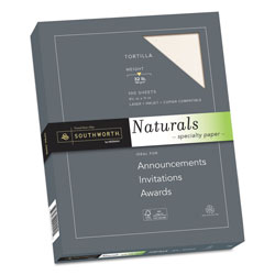 Southworth Naturals Paper, 32 lb, 8.5 x 11, Latte, 100/Pack